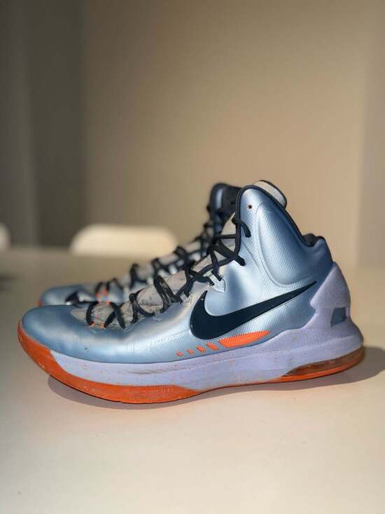 Nike KD 5 \'Ice Blue\' Total Orange Basketball Shoes 554988-400 main image 9